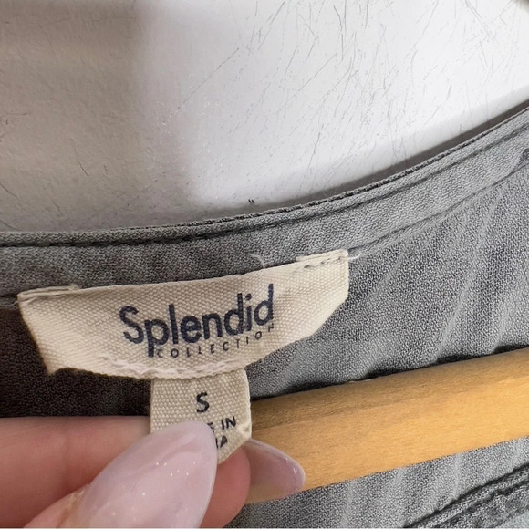 SPLENDID Collection Camo Print Neutral Sleeveless Popover Button Up Dress - Picture 6 of 8